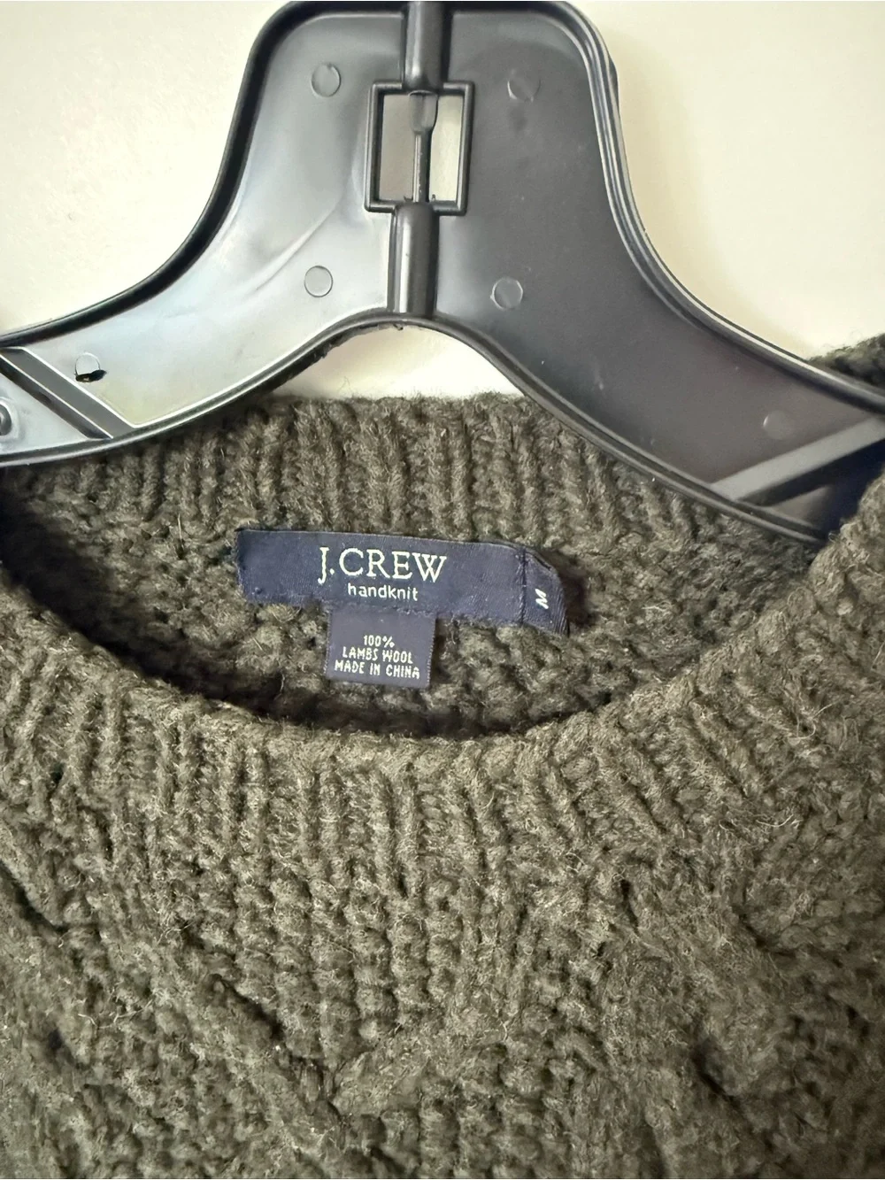 J. Crew Vintage Fisherman Wool Sweater Size Medium